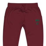 Green NJK Unisex Embroidered Fleece Sweatpants