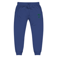 Green NJK Unisex Embroidered Fleece Sweatpants