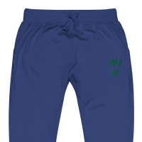 Green NJK Unisex Embroidered Fleece Sweatpants