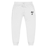 Black NJK Unisex Embroidered Fleece Sweatpants