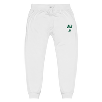 Green NJK Unisex Embroidered Fleece Sweatpants