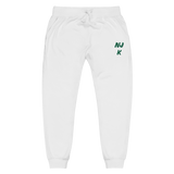 Green NJK Unisex Embroidered Fleece Sweatpants