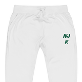 Green NJK Unisex Embroidered Fleece Sweatpants