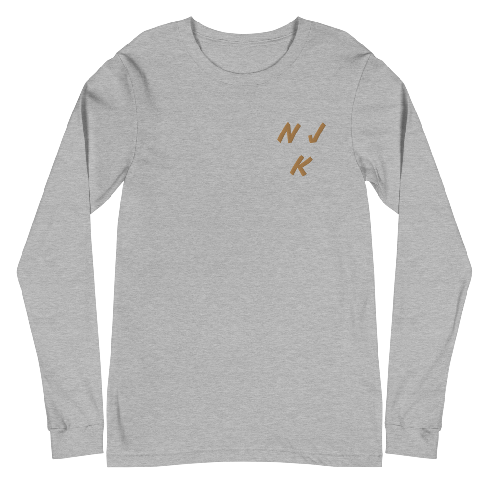 Fist Up Embroidered Unisex Long Sleeve Tee