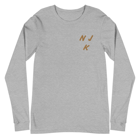 Fist Up Embroidered Unisex Long Sleeve Tee
