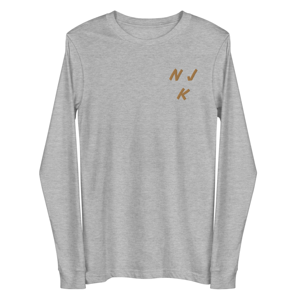 Fist Up Embroidered Unisex Long Sleeve Tee