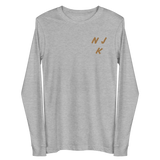 Fist Up Embroidered Unisex Long Sleeve Tee