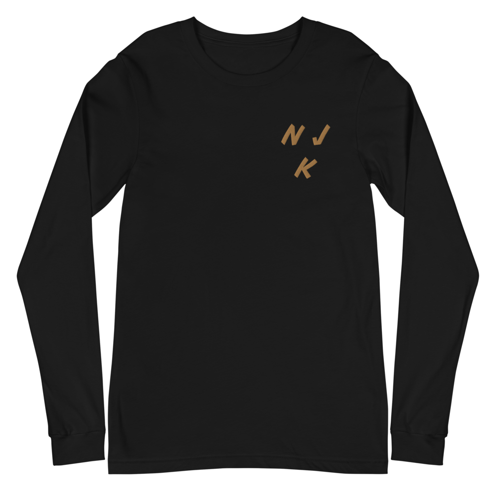 Fist Up Embroidered Unisex Long Sleeve Tee