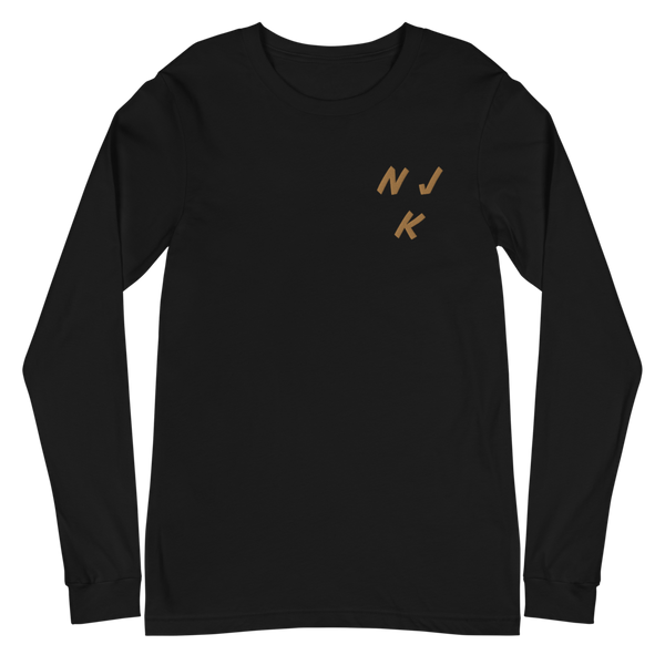 Fist Up Embroidered Unisex Long Sleeve Tee