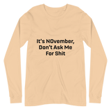 NOvember Unisex Long Sleeve Tee