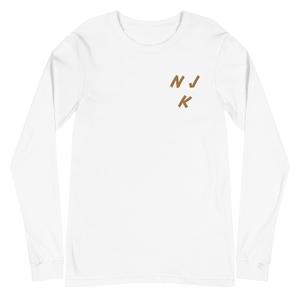 Fist Up Embroidered Unisex Long Sleeve Tee