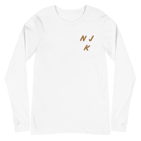 Fist Up Embroidered Unisex Long Sleeve Tee