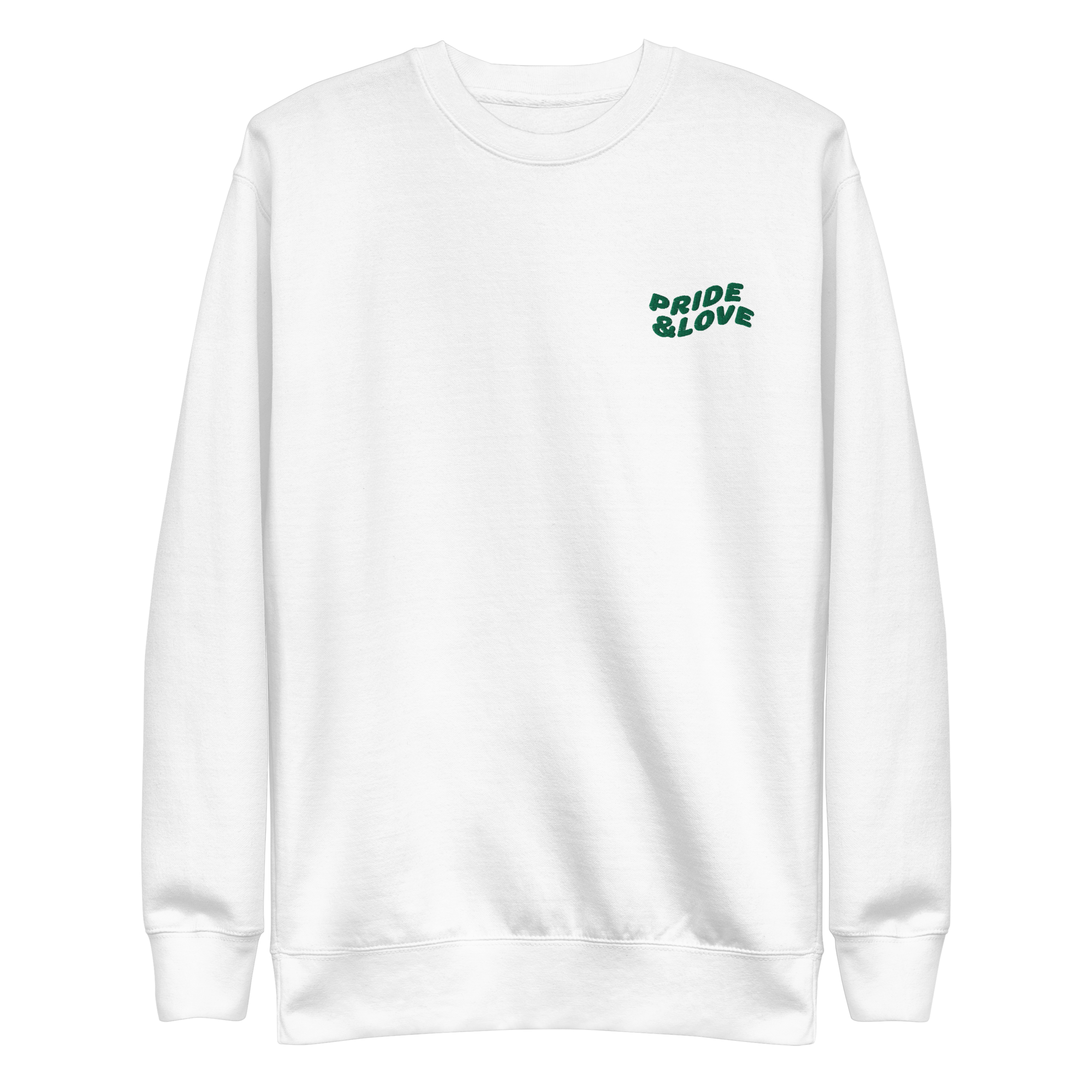 Pride & Love Embroidered Unisex Premium Sweatshirt
