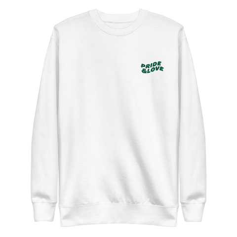 Pride & Love Embroidered Unisex Premium Sweatshirt