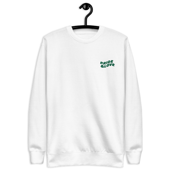 Pride & Love Embroidered Unisex Premium Sweatshirt