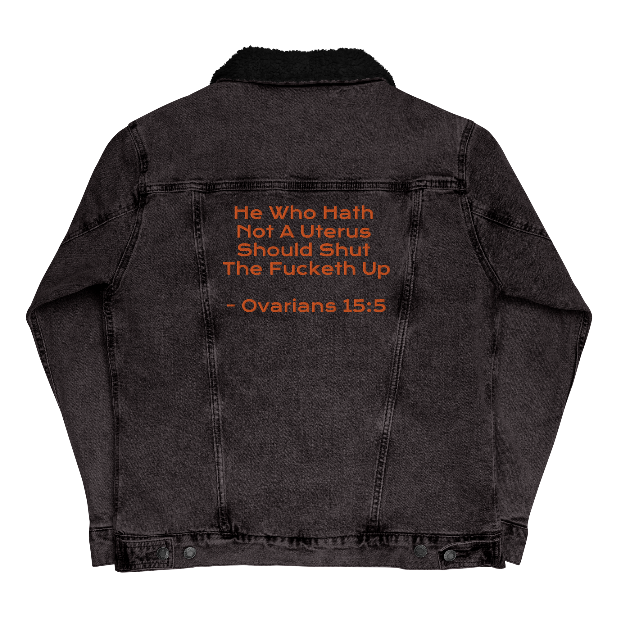 Ovarians 15:5 Unisex Denim Sherpa Jacket