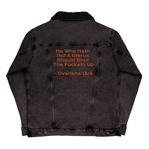 Ovarians 15:5 Unisex Denim Sherpa Jacket