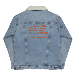 Ovarians 15:5 Unisex Denim Sherpa Jacket