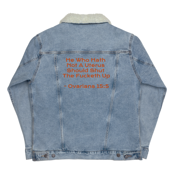Ovarians 15:5 Unisex Denim Sherpa Jacket