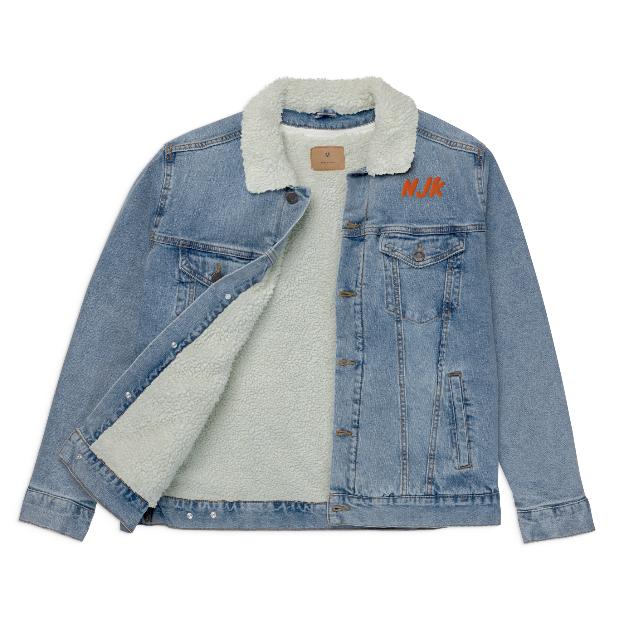 Ovarians 15:5 Unisex Denim Sherpa Jacket
