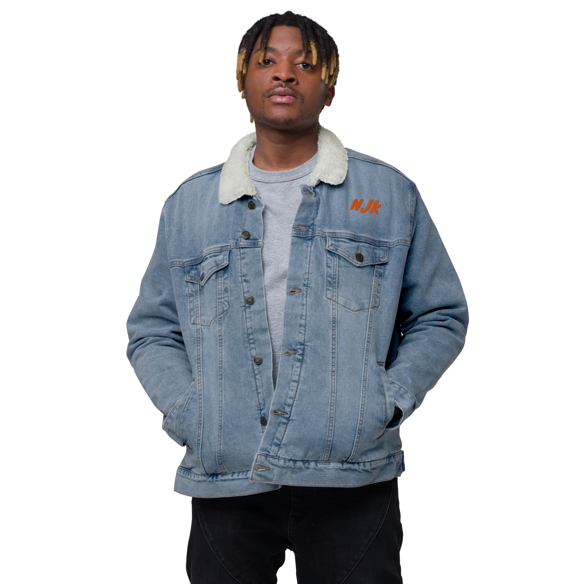 Ovarians 15:5 Unisex Denim Sherpa Jacket