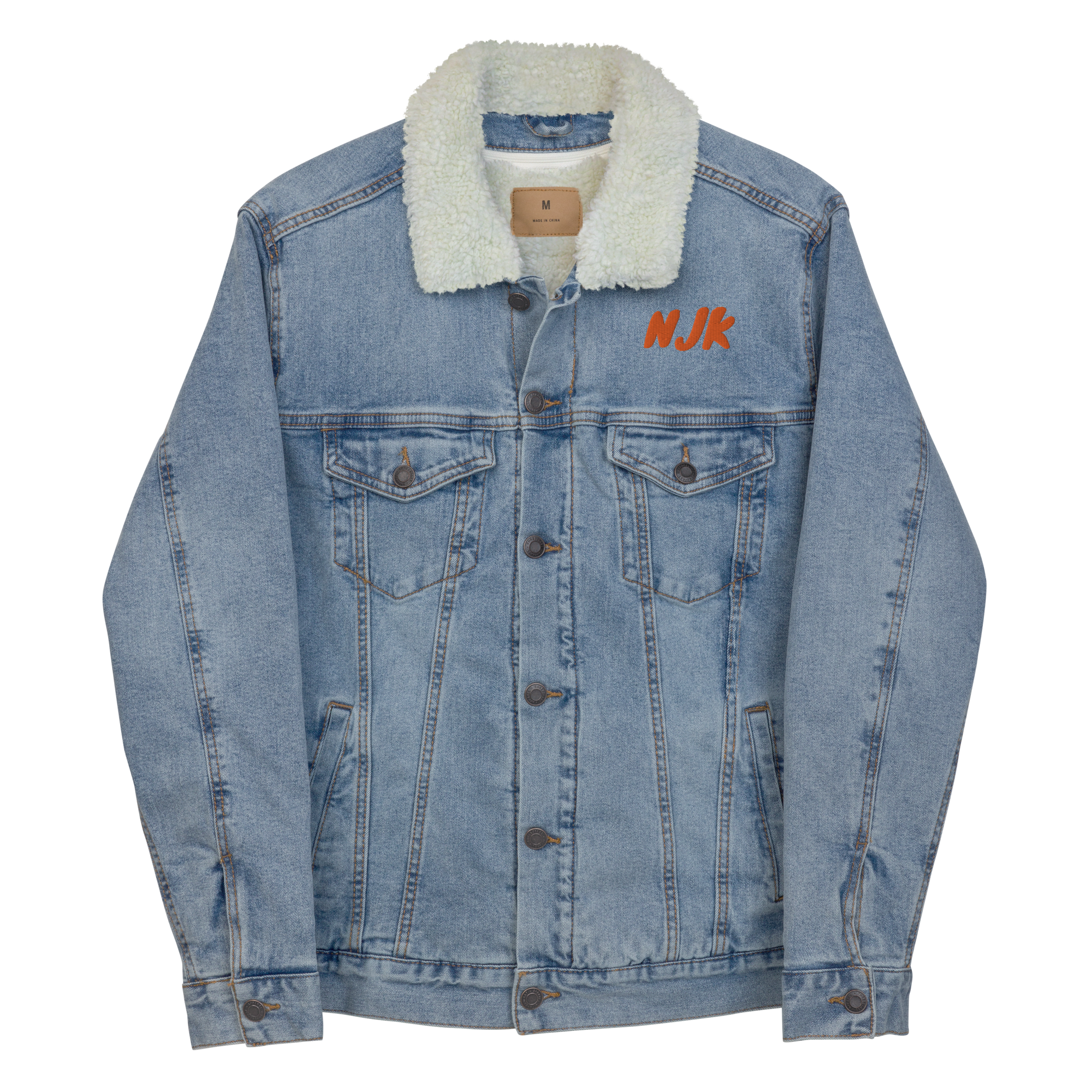 Ovarians 15:5 Unisex Denim Sherpa Jacket
