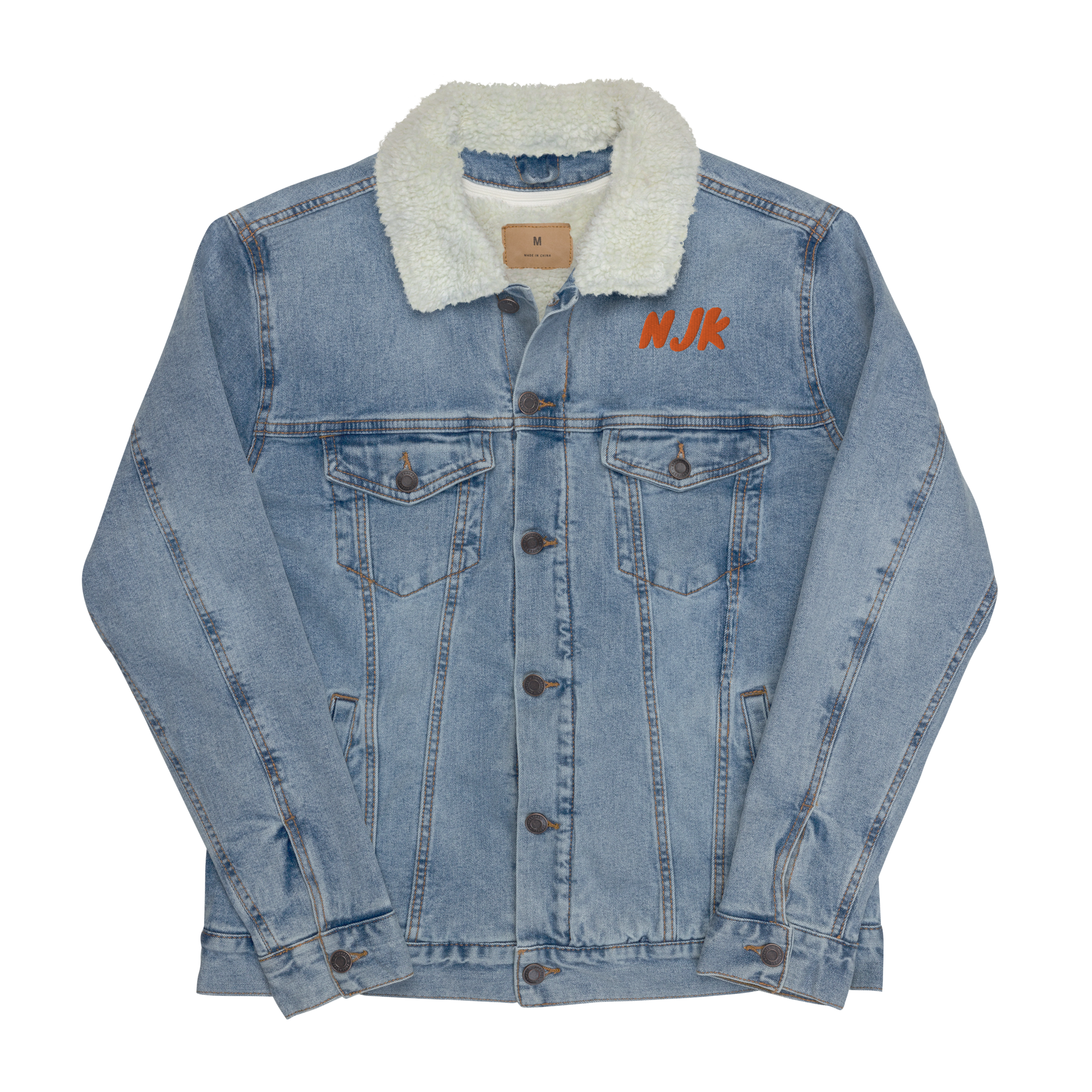 Ovarians 15:5 Unisex Denim Sherpa Jacket
