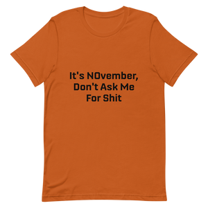 NOvember Short-Sleeve Unisex T-Shirt