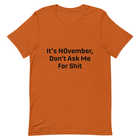 NOvember Short-Sleeve Unisex T-Shirt