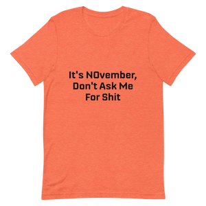 NOvember Short-Sleeve Unisex T-Shirt
