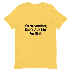 NOvember Short-Sleeve Unisex T-Shirt