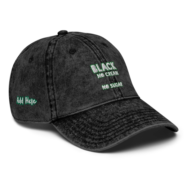 100% Vintage Cotton Twill Cap