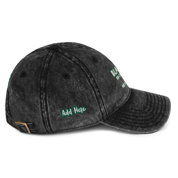 100% Vintage Cotton Twill Cap