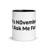 NOvember Mug With Color Inside