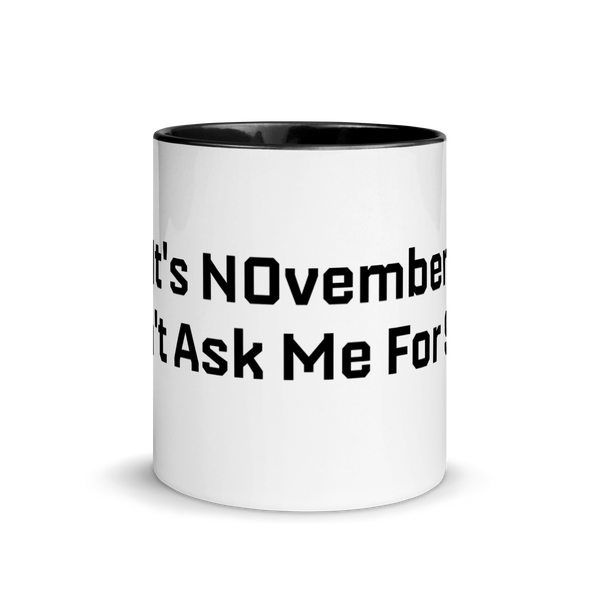 NOvember Mug With Color Inside