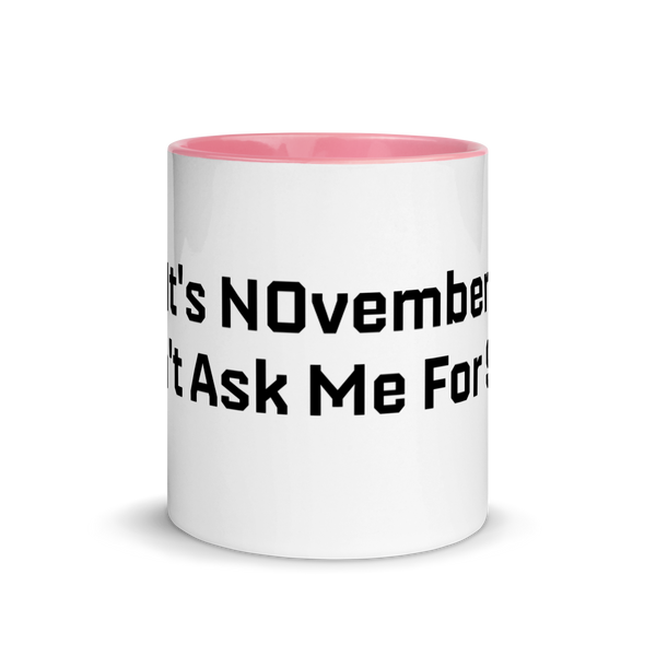 NOvember Mug With Color Inside
