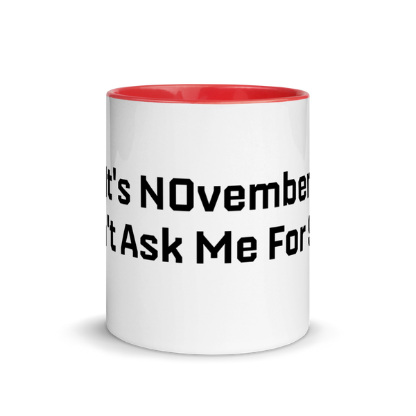 NOvember Mug With Color Inside