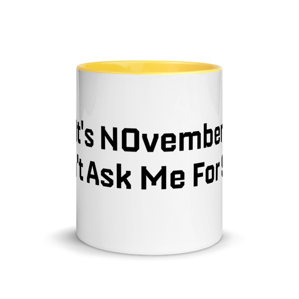 NOvember Mug With Color Inside