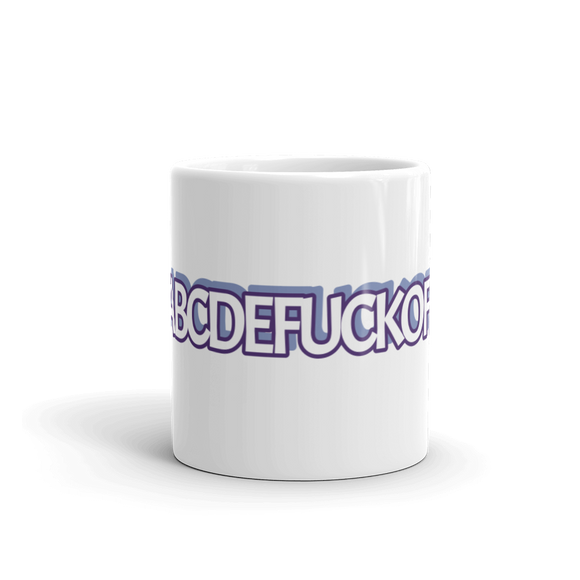 ABC's White Glossy Mug