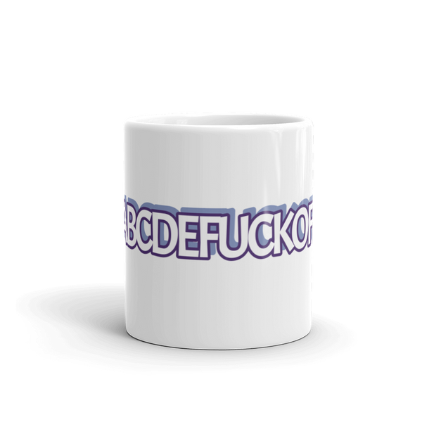ABC's White Glossy Mug