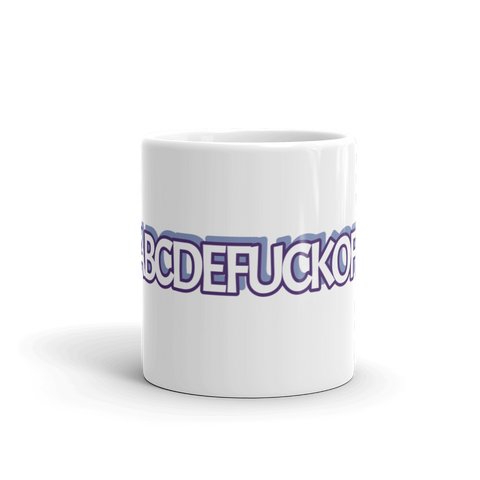 ABC's White Glossy Mug
