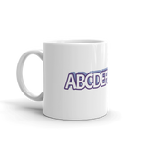 ABC's White Glossy Mug
