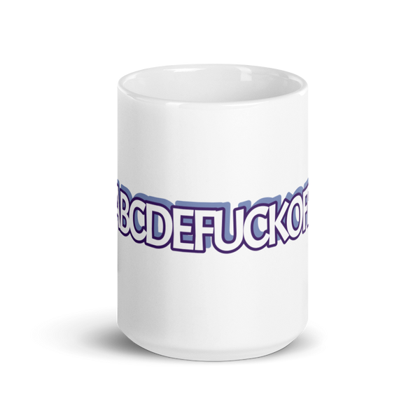 ABC's White Glossy Mug